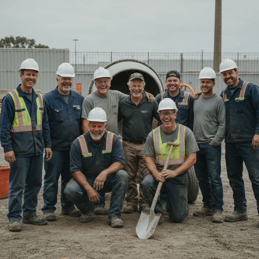 Srečni gradbeni delavci Brodi Team - kariera v gradbeništvu